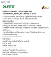 Leitz 7055 Folienrolle weiß kariert selbsthaftend Sachsen-Anhalt - Elbingerode (Harz) Vorschau