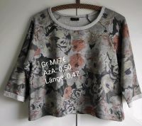 Pulli Pullover Hängerchen Damen Gr M grau Blumenprint Sachsen - Plauen Vorschau