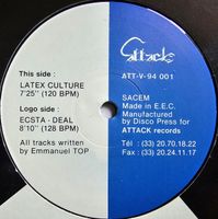 12" Vinyl Techno, Acid: Emmanuel Top, Ecsta - Deal, Attack (VG+) Nordrhein-Westfalen - Oberhausen Vorschau