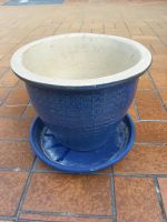 Blumentopf Keramik blau lasiert, für Außenbereich Rheinland-Pfalz - Neuwied Vorschau