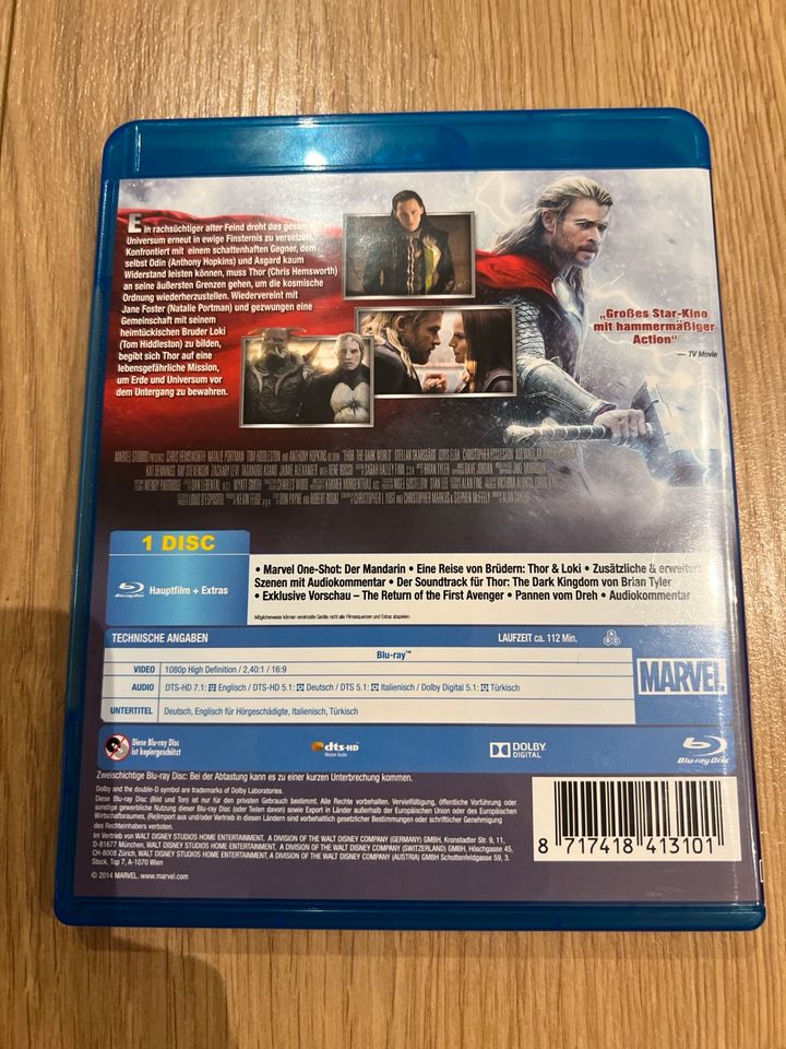 Marvel Thor The Dark Kingdom Blu-ray NEUWERTIG in Riede