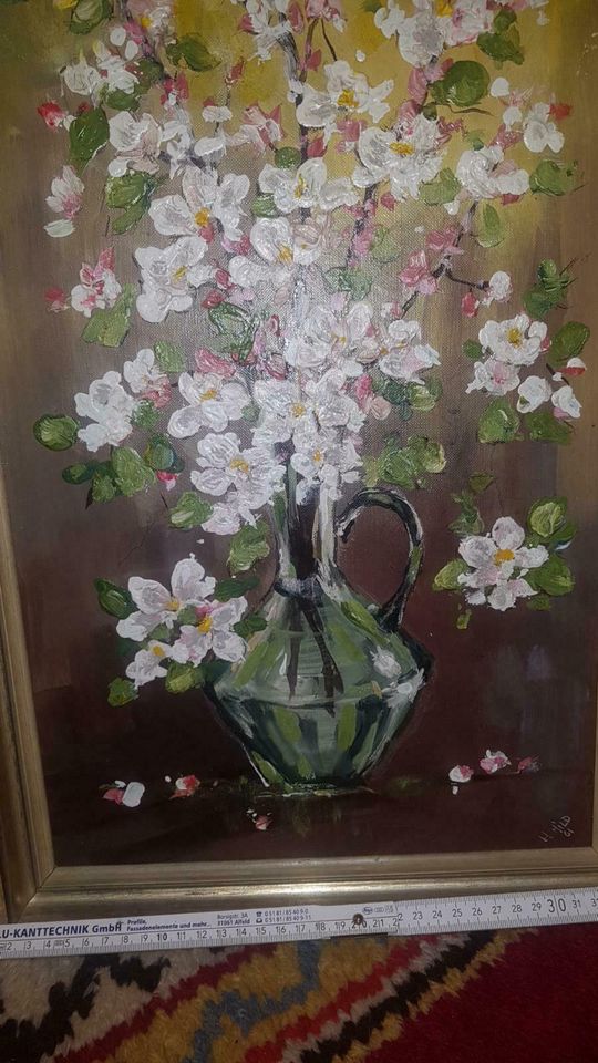 Blumenbild handgemalt in Friedrichsdorf