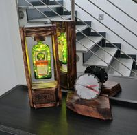 JÄGERMEISTER Flaschenlampe Beleuchtung Deko Holz LED Lampe Bar Hessen - Neukirchen Vorschau