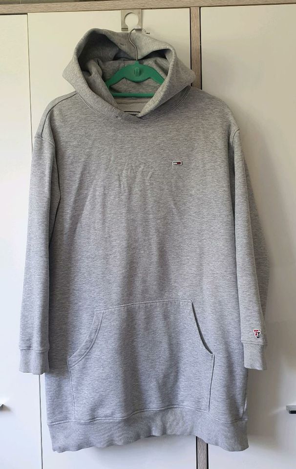 Hoodie kapuzenpullover pulli longpullover hellgrau tommy jean in Buchholz in der Nordheide