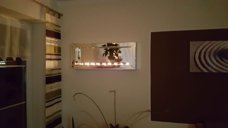 Sehr schöner Spiegel mit Teelichter in Thalmassing