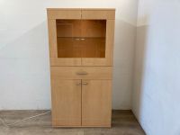 #A Vitrinenschrank Highboard Sideboard Wohnzimmer Schrank Ahorn Sachsen - Burgstädt Vorschau