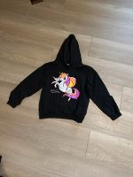 Mädchen Sweatshirt Unicorn von H&M schwarz Gr.134/140 Niedersachsen - Gifhorn Vorschau