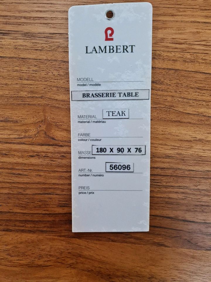 Esstisch Lambert Brasserie Massiv Holz Teak Tisch Möbel UVP 2899€ in Herbstein