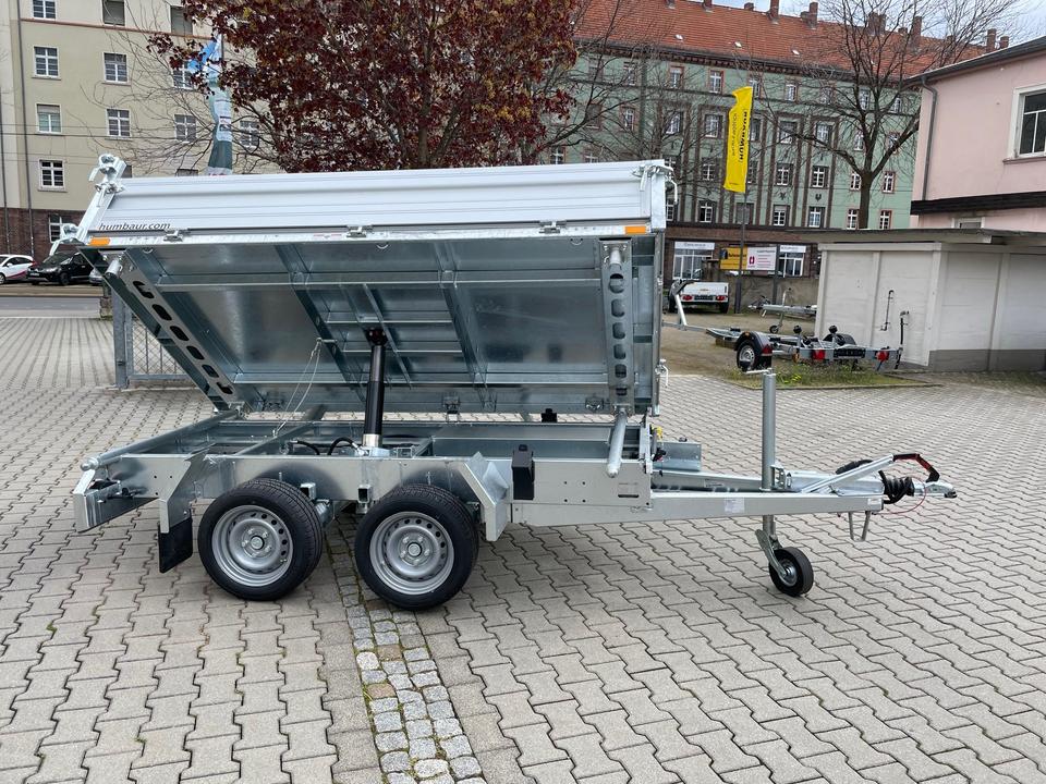 PKW Anhänger Neu Humbaur 3-Seitenkipper 270x150x35 E-Pumpe in Dresden