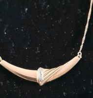 Wunderschönes Collier 14k 585 Gold Kette mit Diamant Thüringen - Zeulenroda Vorschau