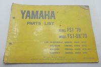 Yamaha FS1, FS1-DX 1979 Model Code 3F2 Ersatzteilliste Parts List Hessen - Dautphetal Vorschau