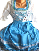 NEUES! Dirndl "MS Trachten" 3-tlg weiß blau türkis geblümt Gr.48 Sachsen - Klingenberg (Sachsen) Vorschau