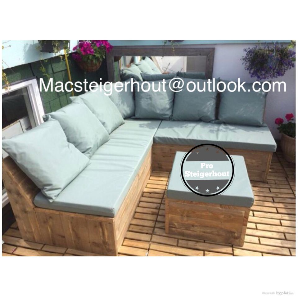 Gerüstholz Ecksofa Ecklounge Loungeset Lounge Sofa Gartenmöbel in Osnabrück