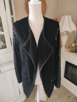 TREDY Strickjacke mit Pailletten Ärmel Gr 42 Hessen - Nidda Vorschau