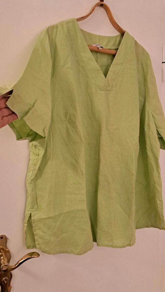 Leinen Shirt  Blusenshirt Tunika Gr.52(3XL) in Essen