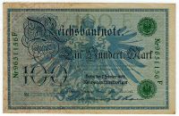 Reichsbanknote, 100 Mark, 7. Februar 1908 Brandenburg - Brandenburg an der Havel Vorschau
