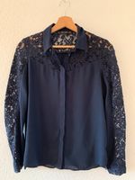 dunkelblaue Bluse mit Spitze Zara S Hamburg-Nord - Hamburg Barmbek Vorschau