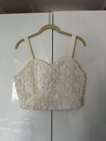 Topshop crop top Bustier Blumen Braut Blogger M 38 40 Creme Hessen - Königstein im Taunus Vorschau