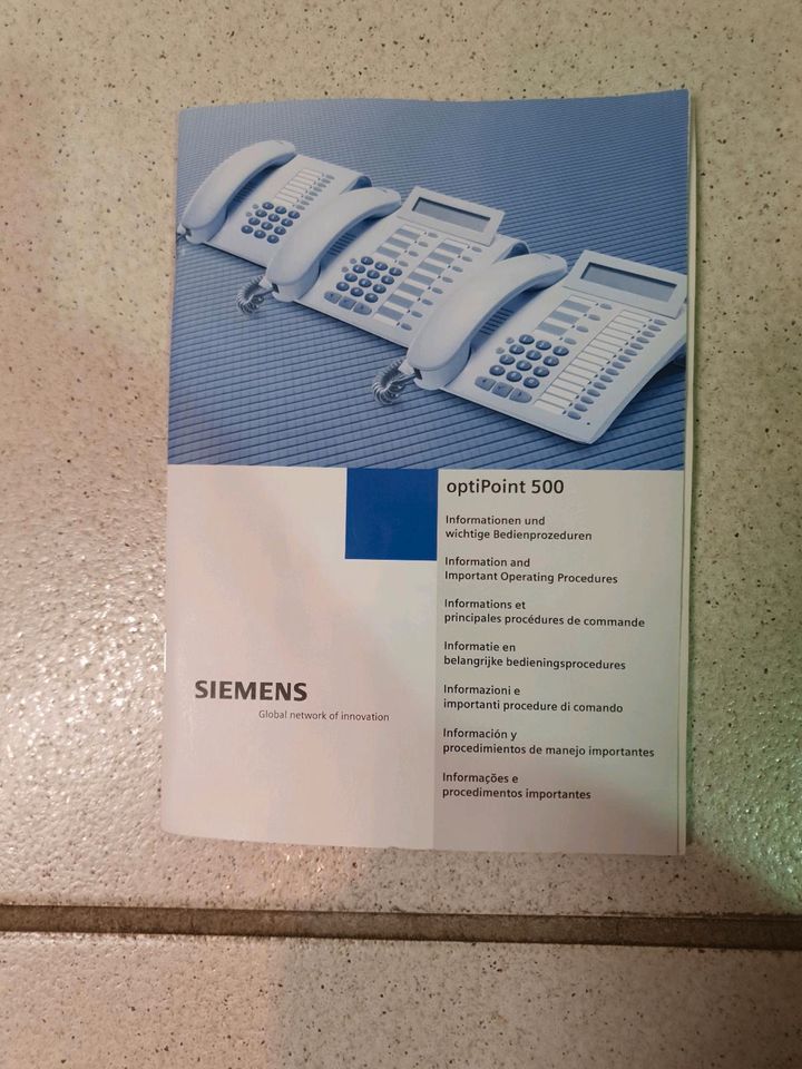 Siemens optiPoint 500 9xTelefonstationen 6xschnurlos in Lahnstein