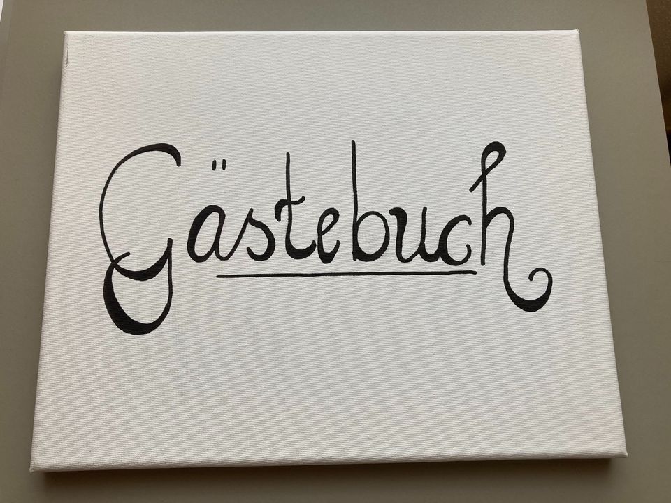 Hochzeit: Schild Gästebuch in Paunzhausen