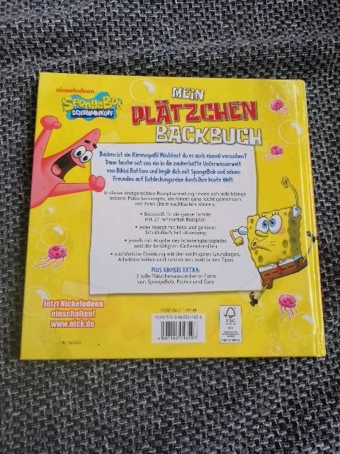 Spongebob- Mein Plätzchen Backbuch- Kinderbuch Spongebob- in Forchtenberg