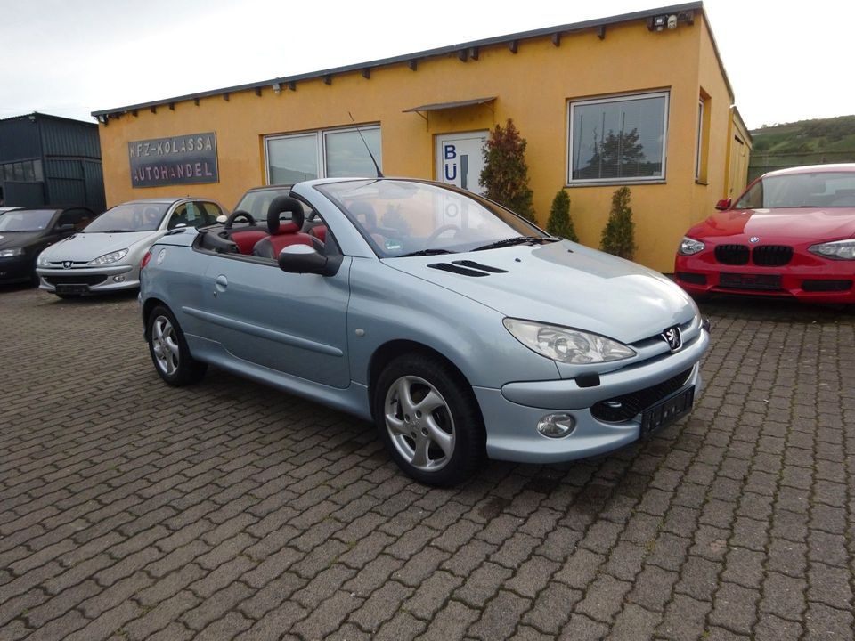 Peugeot 206 cc 1,6 i Tüv neu klima Leder Neuteile!!!!!! in Würzburg