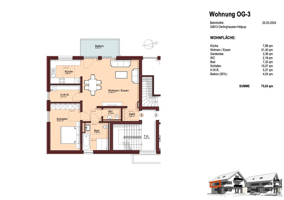 Neubau-QUARTIER in Helpup! Exklusive Maisonette Wohnung EG+OG in Oerlinghausen