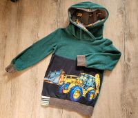 Pullover/Hoodie Gr. 98/104 handmade grün Motiv Radlader/Bagger Herzogtum Lauenburg - Elmenhorst Vorschau