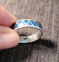 Ring Silber mit  blauen Ornamenten Bayern - Wendelstein Vorschau