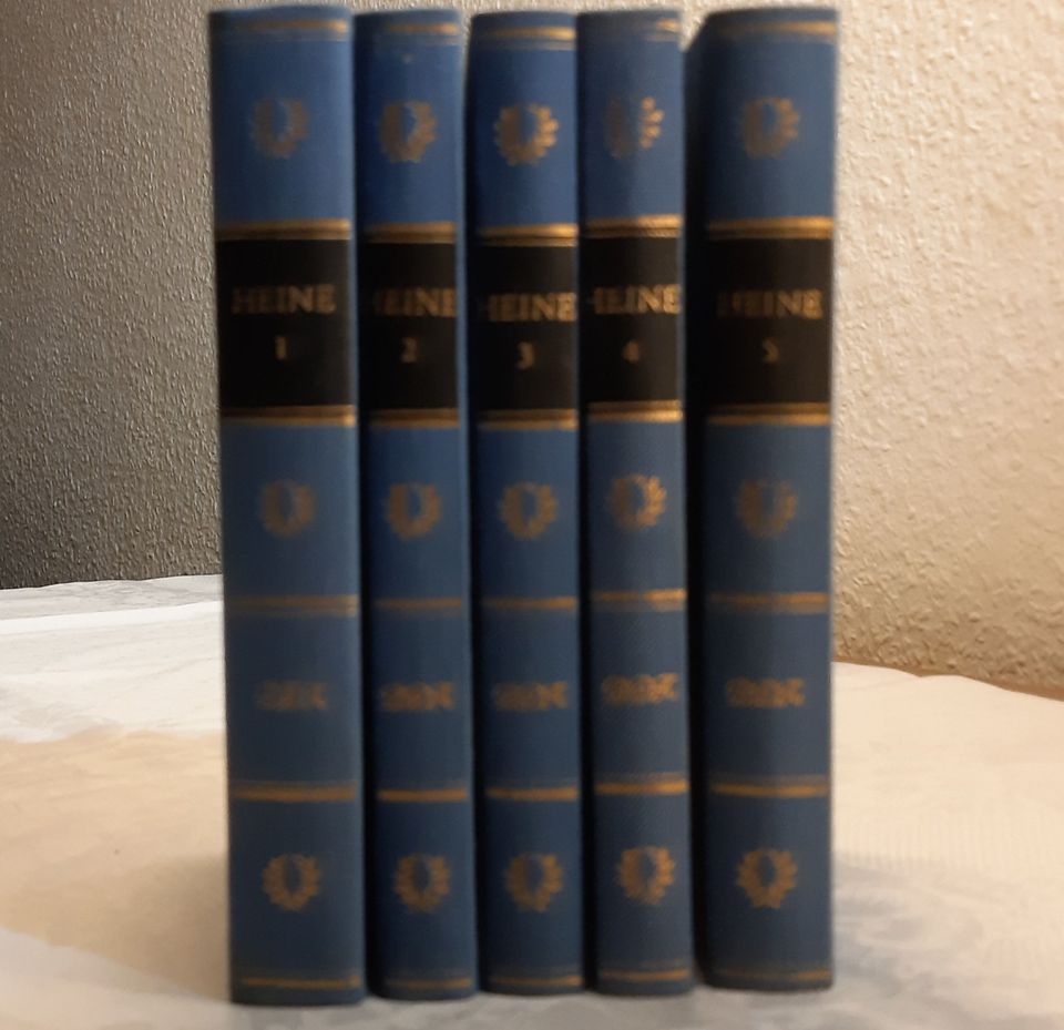 Heines Werke in 5 Bänden - Bibliothek Deutscher Klassiker in Brandis