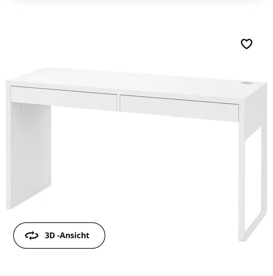 Schreibtisch weiß matt neuwertig in Leipzig