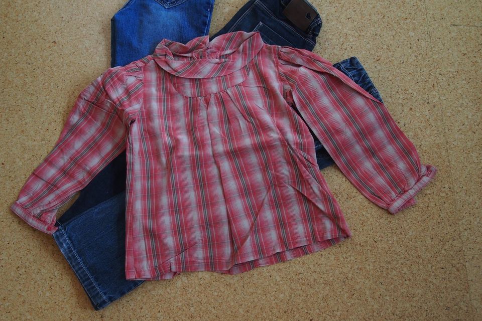 Bluse 2x I vertbaudet Gr.104 Tunika SUPER * Blusen Shirts Pulli in Warburg