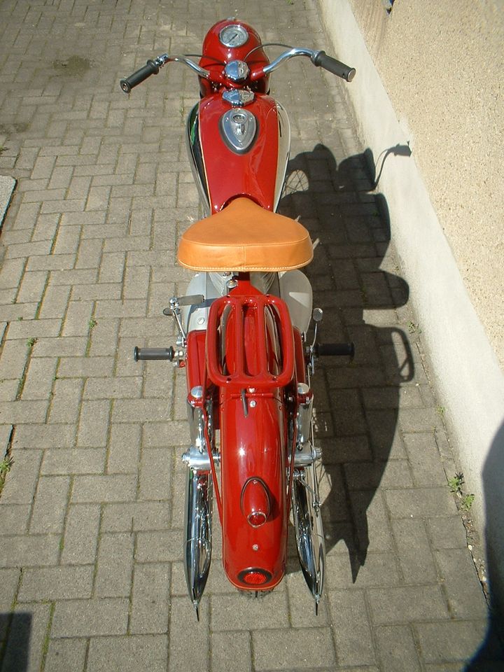 Jawa Perak 350, Typ 18, 2 Zyl. 2T, Komplettrestauration, Bj. 1950 in Aschersleben