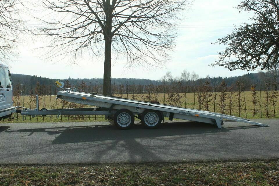 Autotransportanhänger mieten | 3000kg kippbar | In Mücke in Mücke