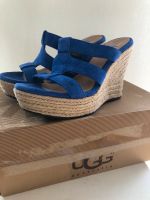 ‼️Wedges Pantoletten „UGG“ Gr.38 blaues Wildleder NEU!! Hessen - Zwingenberg Vorschau