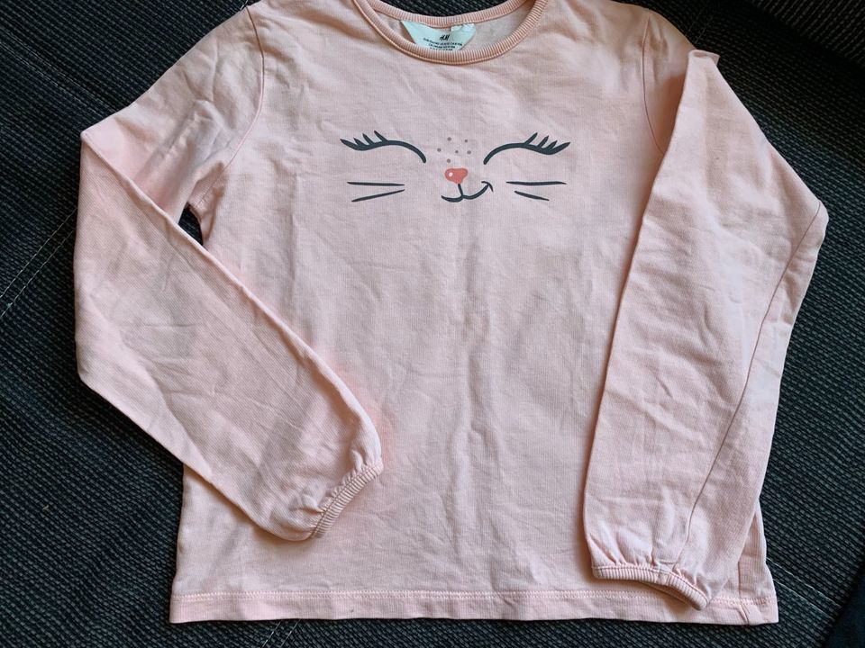 H&M Pulli Pullover Langarmshirt Longsleeve Katze G in Welfesholz