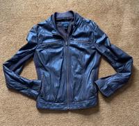 Lederjacke Damen Übergang dunkelbraun Gr.  38/40 Mango sportswear Hessen - Idstein Vorschau