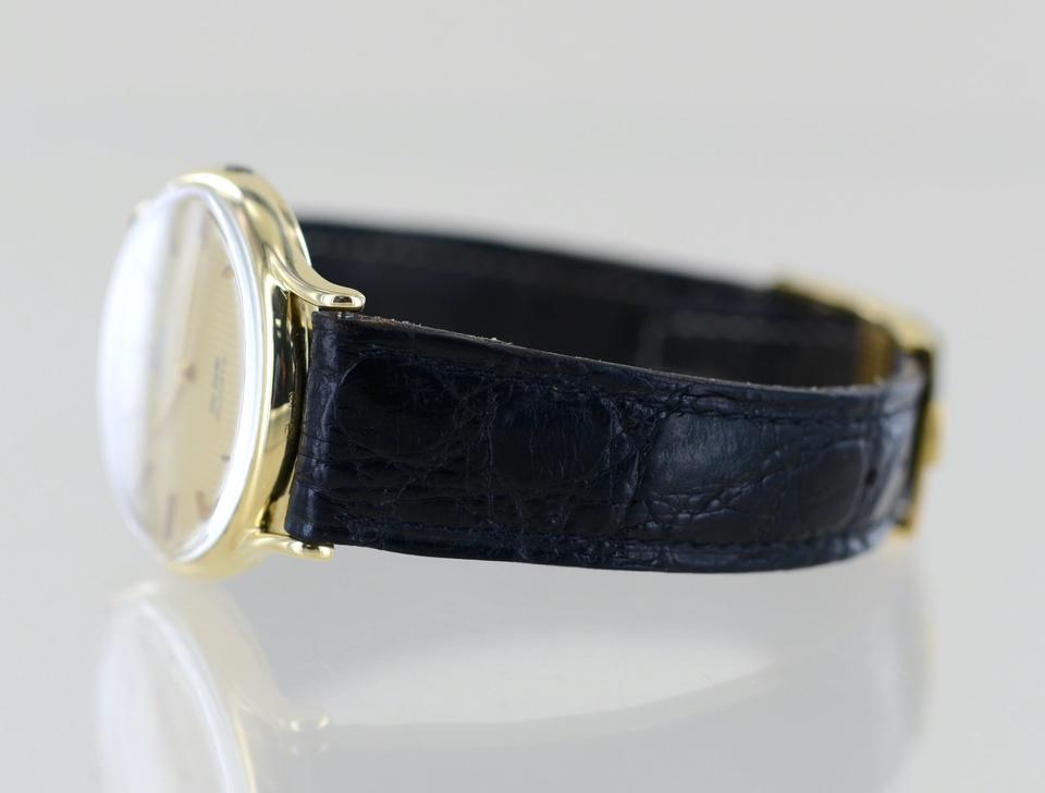 Omega DeVille 191.0056 Gelbgold 14k Quarz Leder 32 mm no crown in Erkrath