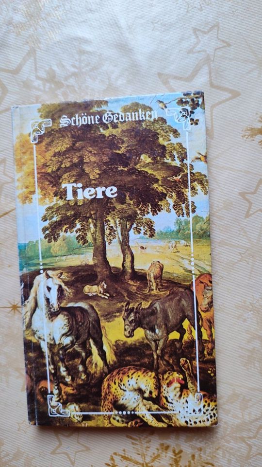 Schöne Gedanken "Tiere" Buch v. Reinhold Sautner 1980 in Regensburg