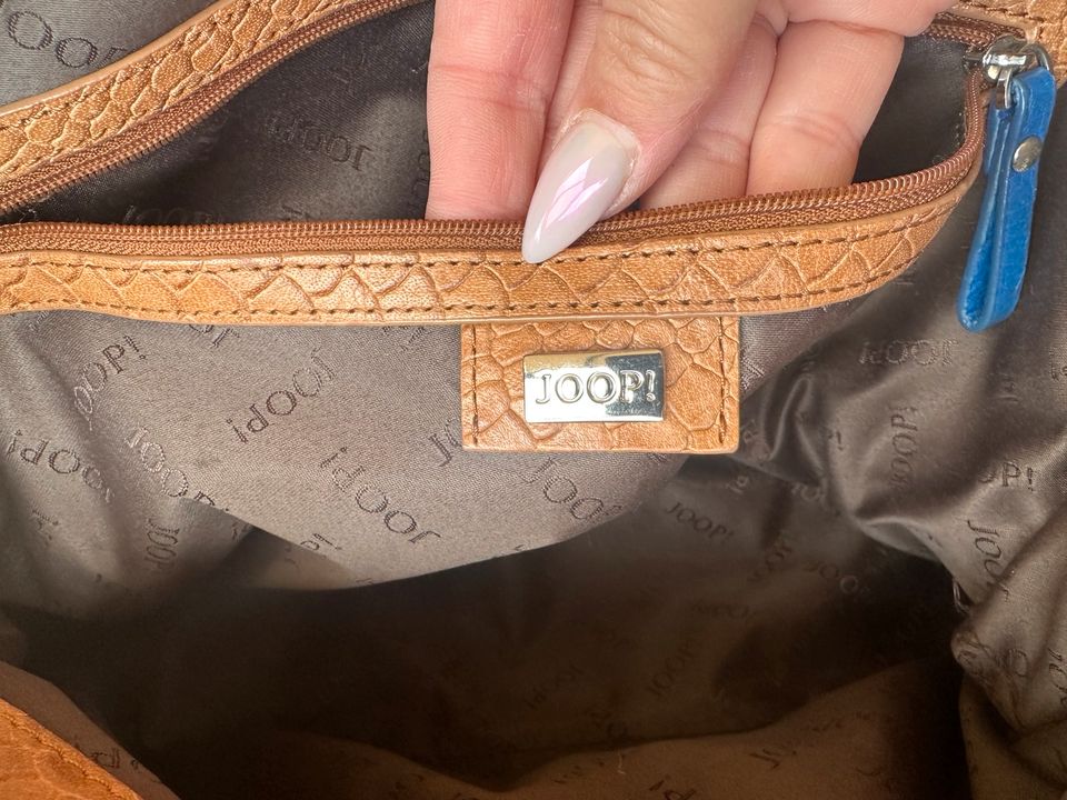 Joop Handtasche hellbraun Krokodillederoptik Leder in Reichenbach an der Fils