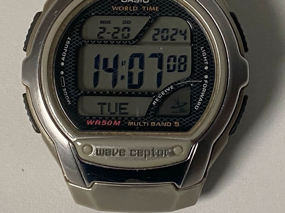 CASIO Wave Ceptor Edelstahl Funkuhr Armbanduhr 3053 in Hagenow