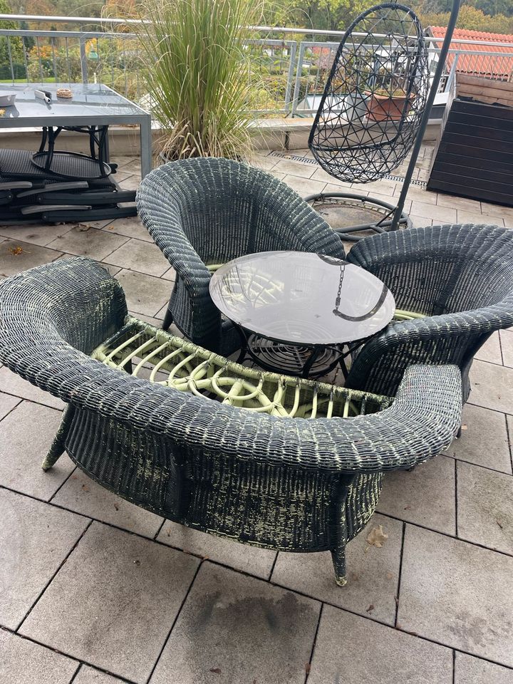 Rattan Lounge Sitzgruppe Retro in Solingen