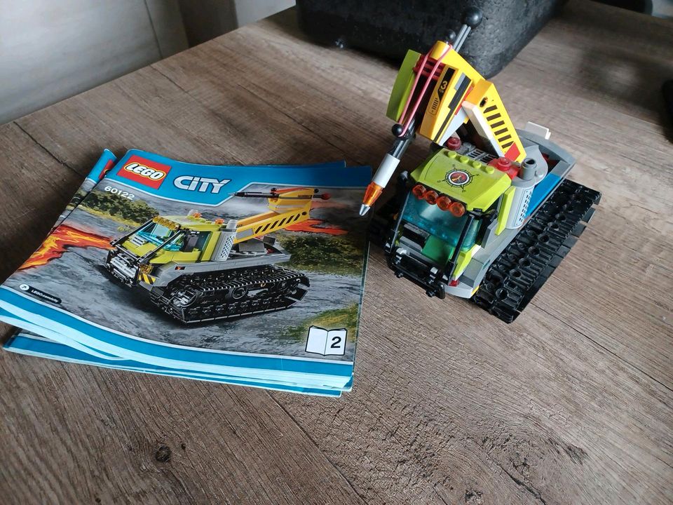 Lego City 60122 Vulkan Raupe + Anleitung in Wolferstedt