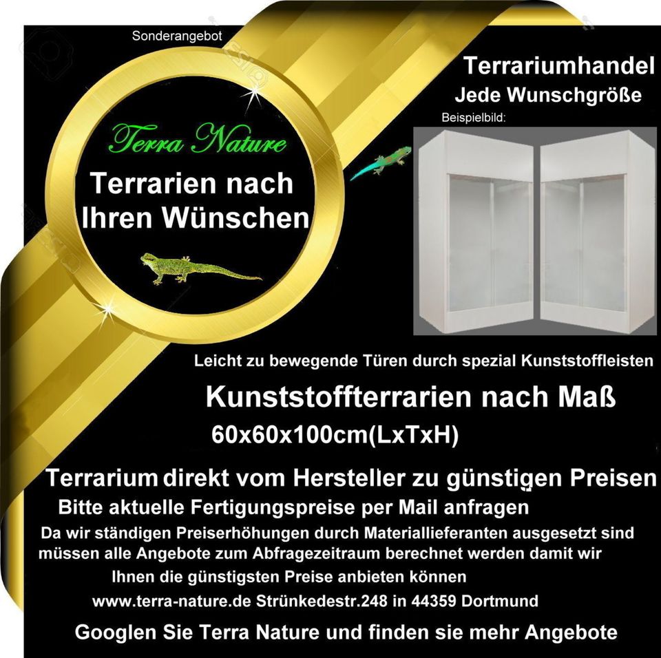 Forex Terrarium Kunststoffterrarium 200x70x70cm(LxTxH) in Dortmund