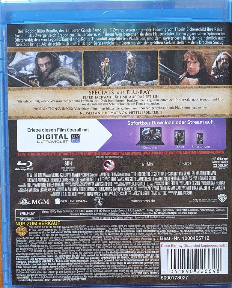 Der Hobbit Smaugs Einöde *Blu-Ray