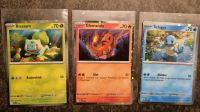 Pokemon Karten Glumanda, Schiggy, Bisasam Holo Deutsch Set 151 Nordrhein-Westfalen - Kall Vorschau