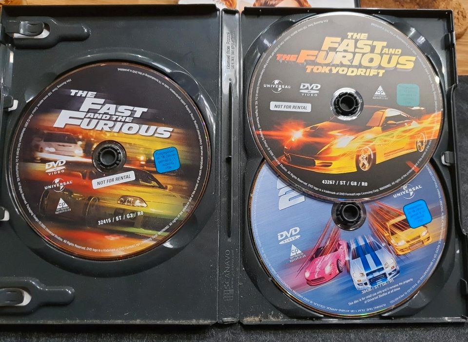 DVD 3 Stück Fast and the Furious in Burgrieden