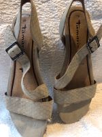 Sandalen, Leder geprägt  grau, Tamaris, Ge.38 Bielefeld - Brake Vorschau