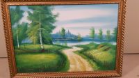 Schönes Bild "Weg zum See" Acryl auf Leinwand shabby vintage Niedersachsen - Osnabrück Vorschau