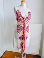 Kleid B.P.C weiß pink rose XL 42 boho Ibiza strand Tuch Hessen - Darmstadt Vorschau